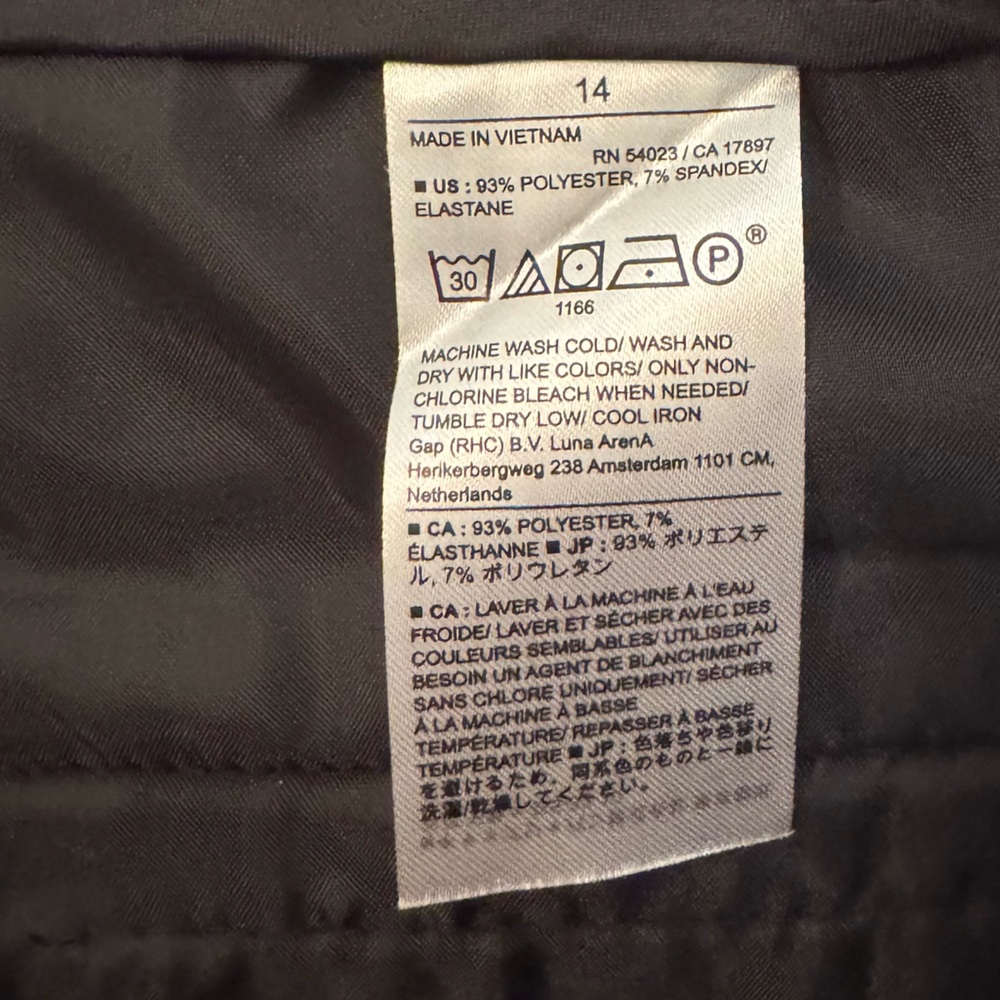 Banana Republic High Rise Bootcut Black Trouser Pants Size 14 NWT - Picture 5 of 8